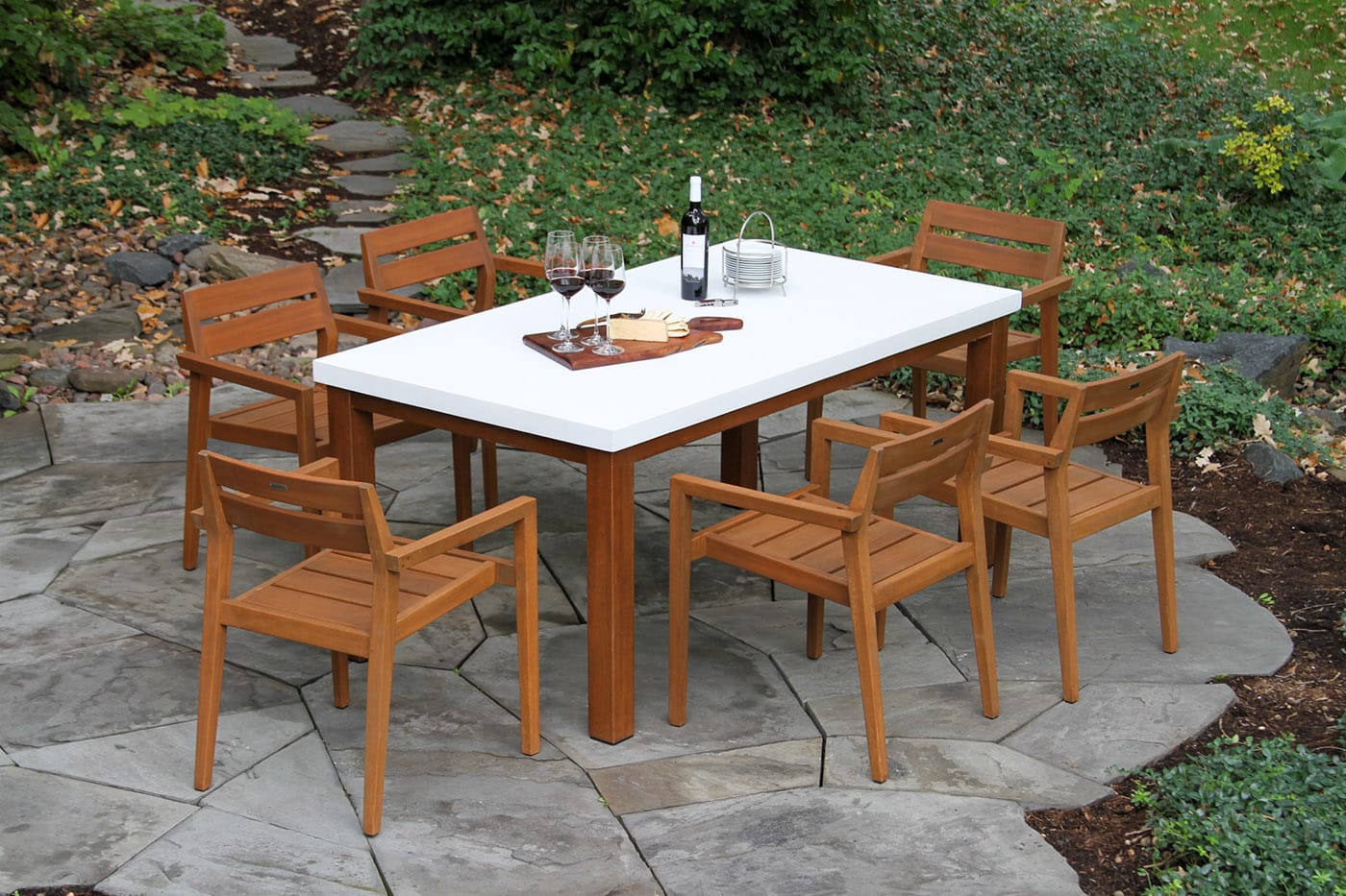 Eucalyptus outdoor dining set