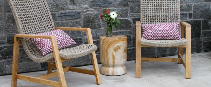 78003-SS – Round Sandstone Accent Table