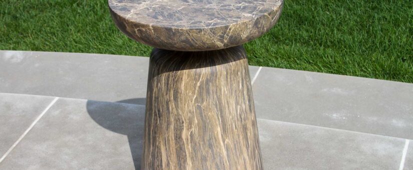 78004-GT – Pedestal Granite Accent Table