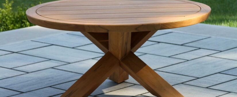 TNA9944 – Bronson Teak Coffee Table, 39″ Dia.