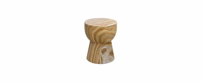 78002-SS – Drum Sandstone Accent Table