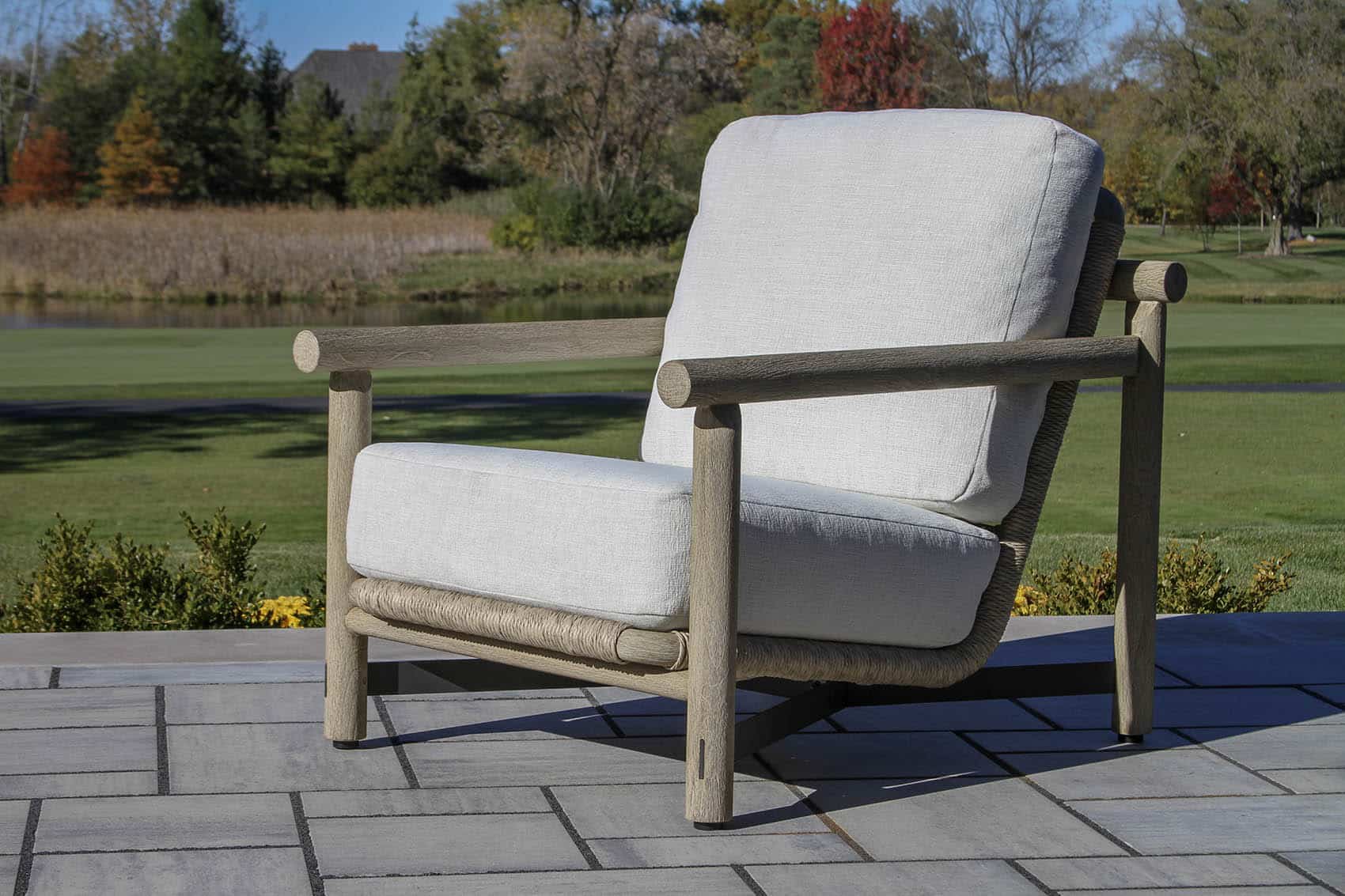TNA7740 - Driftmoor Teak Armchair w Acrylic Fabric